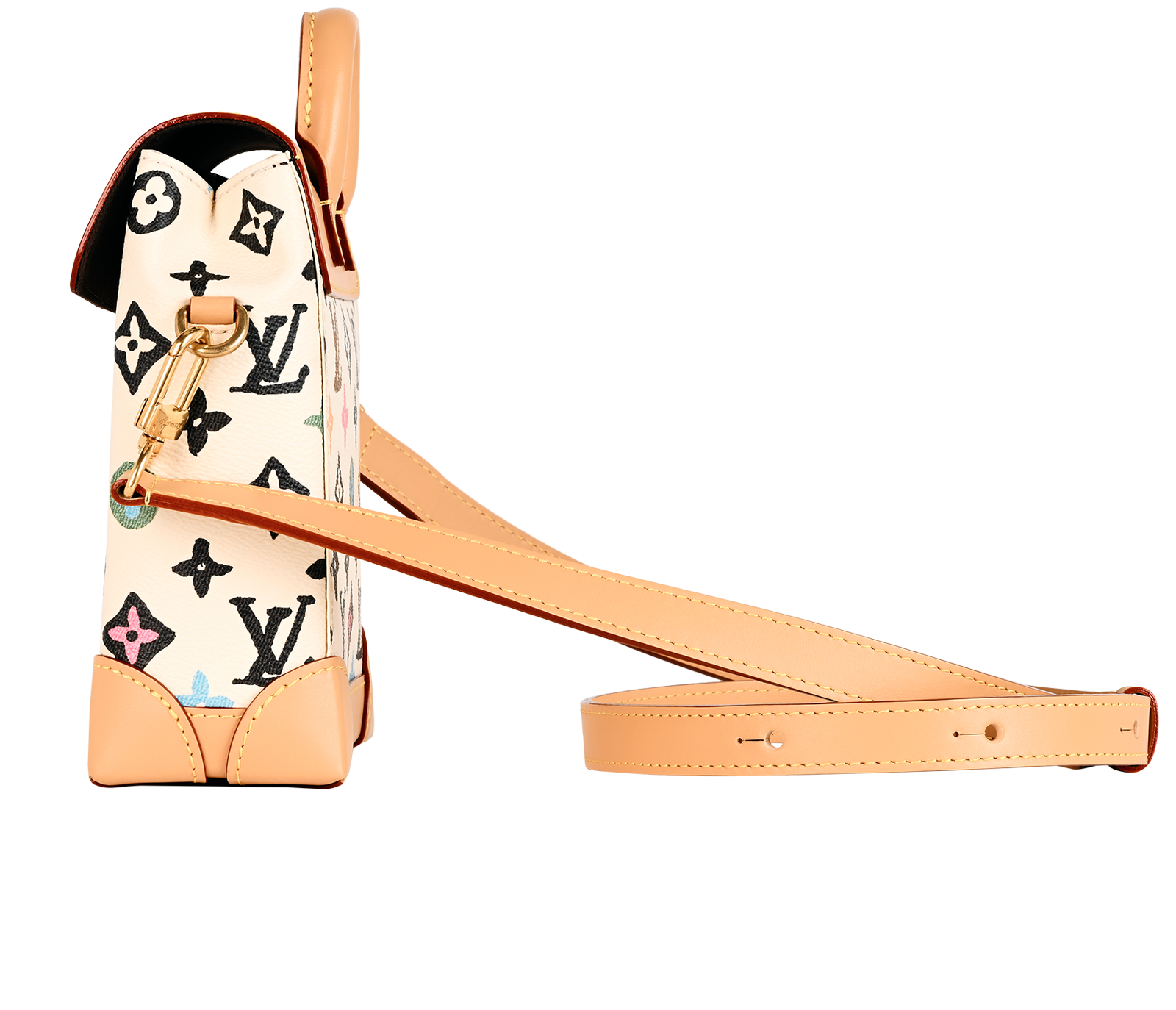 x Tyler The Creator Nano Steamer Bag, &pound;2,700, Handbags, Beige/White, Canvas, Bottom view